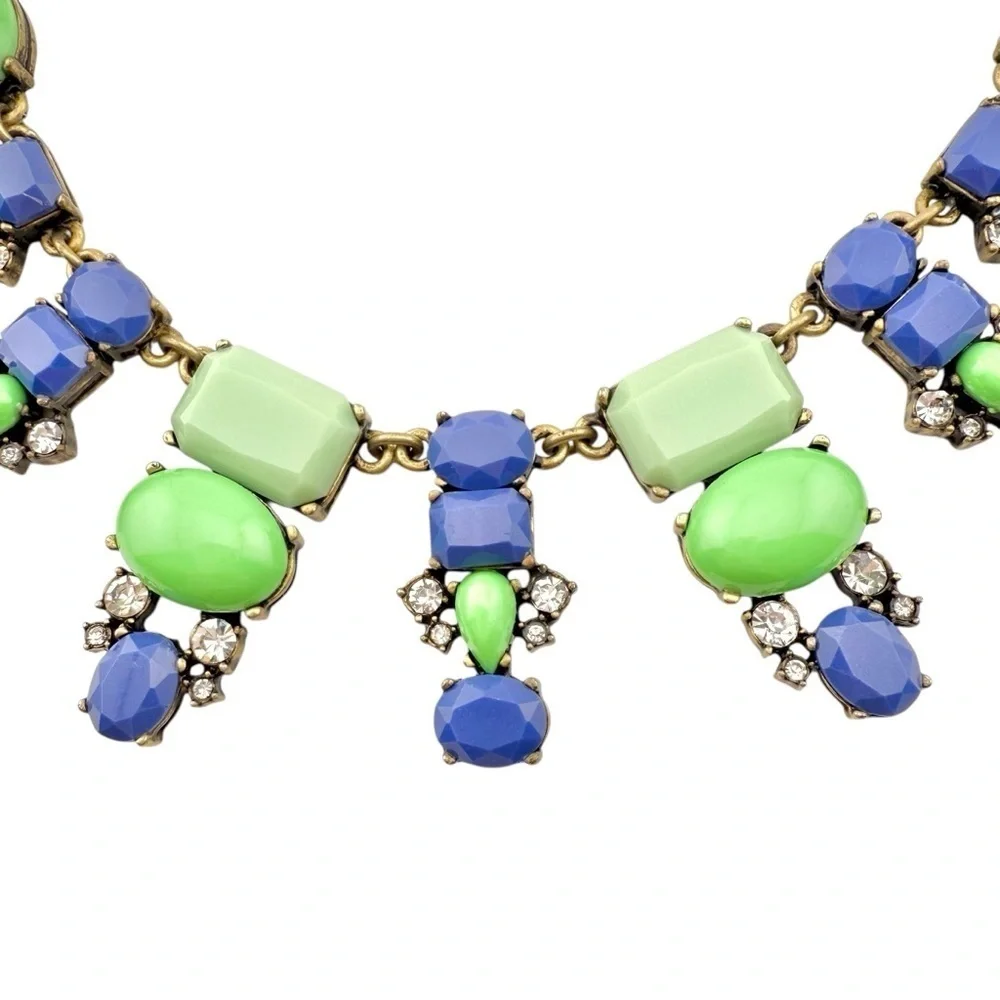 J. Crew Necklace in Green and Blue